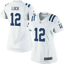 Women's Nike Indianapolis Colts #12 Andrew Luck White Authentic stitched NFL jersey