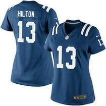 Women's Nike Indianapolis Colts #13 T.Y. Hilton Blue Authentic stitched NFL jersey