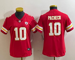 Women's Nike Kansas City Chiefs #10 Isiah Pacheco Red Vapor Untouchable Authentic stitched NFL jersey