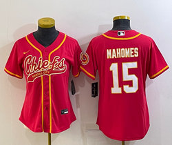 Women's Nike Kansas City Chiefs #15 Patrick Mahomes Red Joint Authentic Stitched baseball jersey