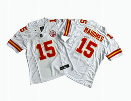 Women's Nike Kansas City Chiefs #15 Patrick Mahomes White 2023 F.U.S.E Authentic Stitched NFL Jersey
