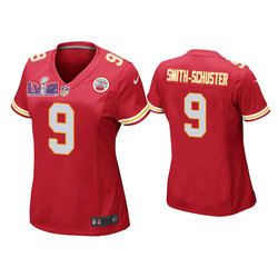 Women's Nike Kansas City Chiefs #19 JuJu Smith-Schuster Red Vapor Untouchable With 2024 Super Bowl (LVIII ) patch Jersey