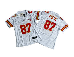 Women's Nike Kansas City Chiefs #87 Travis Kelce White 2023 F.U.S.E Authentic Stitched NFL Jersey