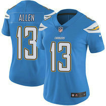 Women's Nike Los Angeles Chargers #13 Keenan Allen Electric blue Vapor Untouchable Authentic stitched NFL jersey