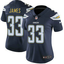 Women's Nike Los Angeles Chargers #33 Derwin James Navy Blue Vapor Untouchable Authentic Stitched NFL Jersey