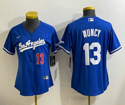 Women's Nike Los Angeles Dodgers #13 Max Muncy Blue Stadium Los Angeles Front  jersey