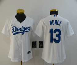 Women's Nike Los Angeles Dodgers #13 Max Muncy White Authentic Stitched MLB Jersey
