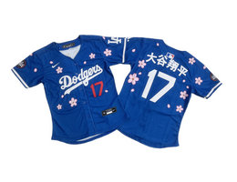 Women's Nike Los Angeles Dodgers #17 大谷翔平 Blue Tokyo Series Limited MLB Jerseys