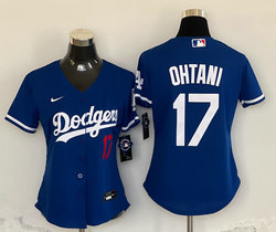 Women's Nike Los Angeles Dodgers #17 Shohei Ohtani City Stitched Baseball Jersey