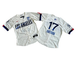 Women's Nike Los Angeles Dodgers #17 Shohei Ohtani Cream 2024 City Limited MLB Jersey