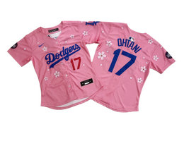 Women's Nike Los Angeles Dodgers #17 Shohei Ohtani Pink Tokyo Series Limited MLB Jersey