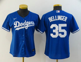 Women's Nike Los Angeles Dodgers #35 Cody Bellinger Blue Game Authentic Stitched MLB Jersey