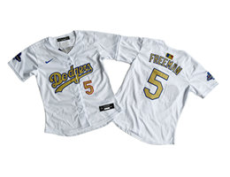 Women's Nike Los Angeles Dodgers #5 Freddie Freeman 2025 Gold Collection Limited MLB Jersey