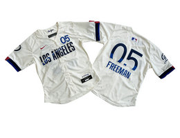 Women's Nike Los Angeles Dodgers #5 Freddie Freeman Cream 2024 City Limited MLB Jersey
