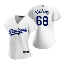 Women's Nike Los Angeles Dodgers #68 Ross Stripling White Game Authentic Stitched MLB Jersey