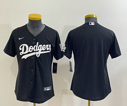 Women's Nike Los Angeles Dodgers Blank Black Inverted Legend Authentic Stitched MLB jersey