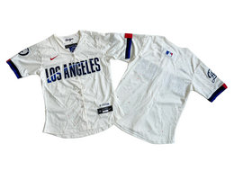 Women's Nike Los Angeles Dodgers Blank Cream 2024 City Limited MLB Jersey