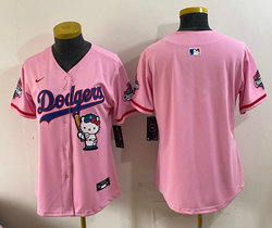 Women's Nike Los Angeles Dodgers Blank Pink Hello Kitty Night Jersey