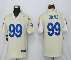 Women's Nike Los Angeles Rams #99 Aaron Donald 2020 Cream Vapor Untouchable Limited Authentic Stitched NFL Jerseys