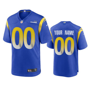 Women's Nike Los Angeles Rams Customized Royal Vapor Untouchable Authentic Stitched NFL Jerseys