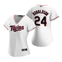 Women's Nike Minnesota Twins #24 Josh Donaldson White Game Authentic Stitched MLB jersey
