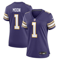 Women's Nike Minnesota Vikings #1 Warren Moon Purple Throwback Vapor Untouchable Authentic Stitched NFL Jersey.jpg