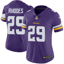 Women's Nike Minnesota Vikings #29 Xavier Rhodes Purple Vapor Untouchable Authentic stitched NFL jersey
