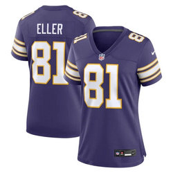 Women's Nike Minnesota Vikings #81 Carl Eller Purple Throwback Vapor Untouchable Authentic Stitched NFL Jersey.jpg