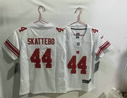 Women's Nike New York Giants #44 Cam Skattebo White NFL Jersey