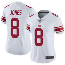 Women's Nike New York Giants #8 Daniel Jones White Vapor Untouchable Authentic stitched NFL jersey