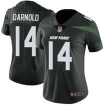 Women's Nike New York Jets #14 Sam Darnold Black New Vapor Untouchable Authentic Stitched NFL Jersey