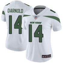 Women's Nike New York Jets #14 Sam Darnold White New Vapor Untouchable Limited Authentic Stitched NFL Jersey