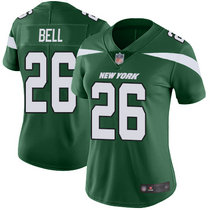Women's Nike New York Jets #26 Le'Veon Bell Green New Vapor Untouchable Limited Authentic Stitched NFL Jersey