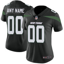 Women's Nike New York Jets Customized Black New Vapor Untouchable Limited Authentic Stitched NFL Jersey