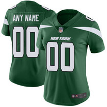 Women's Nike New York Jets Customized Green New Vapor Untouchable Limited Authentic Stitched NFL Jersey