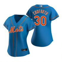 Women's Nike New York Mets #30 Michael Conforto Royal Game Authentic Stitched MLB Jersey