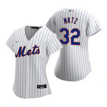 Women's Nike New York Mets #32 Steven Matz White Game Authentic Stitched MLB Jersey