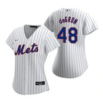 Women's Nike New York Mets #48 Jacob DeGrom White Game Authentic Stitched MLB Jersey