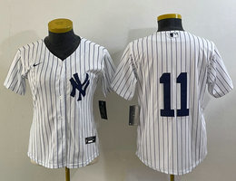 Women's Nike New York Yankees #11 Anthony Volpe White Game Authentic Stitched MLB Jersey