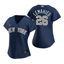 Women's Nike New York Yankees #26 DJ LeMahieu Blue Game Authentic Stitched MLB Jersey
