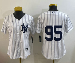 Women's Nike New York Yankees #95 Oswaldo Cabrera White Stitched MLB Jersey