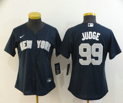 Women's Nike New York Yankees #99 Aaron Judge Navy Blue Game Authentic Stitched MLB Jersey