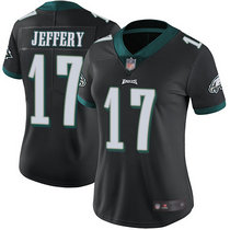 Women's Nike Philadelphia Eagles #17 Alshon Jeffery Black Vapor Untouchable Authentic stitched NFL jersey