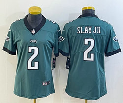 Women's Nike Philadelphia Eagles #2 Darius Slay Jr Green Vapor Untouchable Authentic stitched NFL jersey