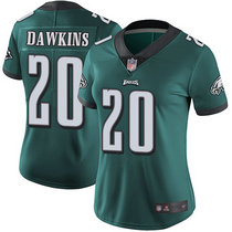 Women's Nike Philadelphia Eagles #20 Brian Dawkins Green Vapor Untouchable Authentic stitched NFL jersey