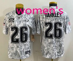Women's Nike Philadelphia Eagles #26 Saquon Barkley 2024 Salute to Service NFL Jersey