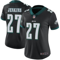 Women's Nike Philadelphia Eagles #27 Malcolm Jenkins Black Vapor Untouchable Limited Authentic Stitched NFL Jersey