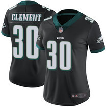 Women's Nike Philadelphia Eagles #30 Corey Clement Black Vapor Untouchable Authentic Stitched NFL Jersey