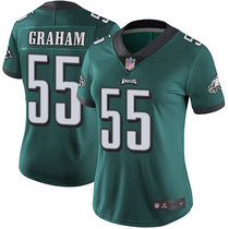 Women's Nike Philadelphia Eagles #55 Brandon Graham Green Vapor Untouchable Authentic Stitched NFL Jersey