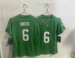 Women's Nike Philadelphia Eagles #6 DeVonta Smith Throwback Vapor Untouchable Authentic Stitched NFL Jersey